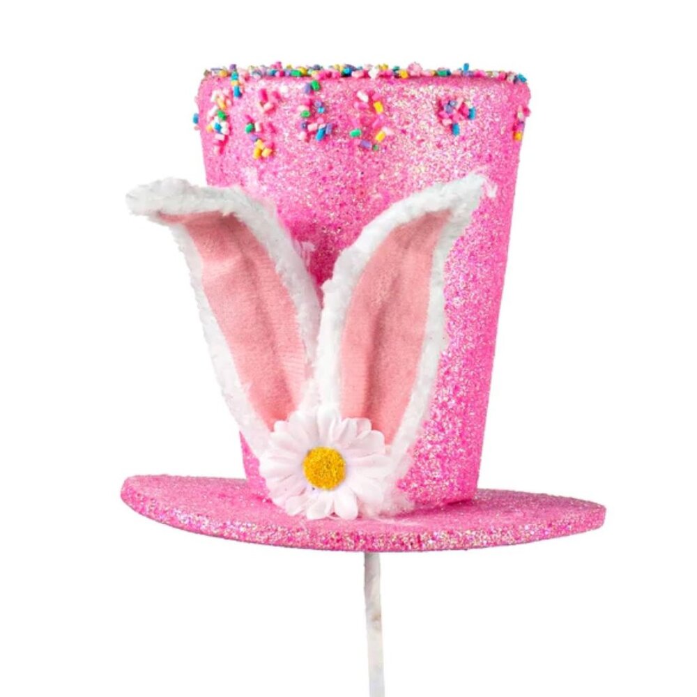 17" Sprinkle Dipped Bunny Hat Pick